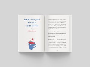 Voor Stine Jensen heb ik het boek Zin van de Dag ontworpen. De illustraties zijn van Barbara Mulderink